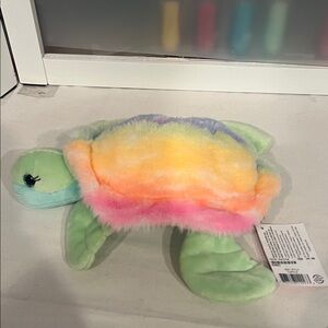 Douglas cuddle toys Nyla turtle multi colored new with tag